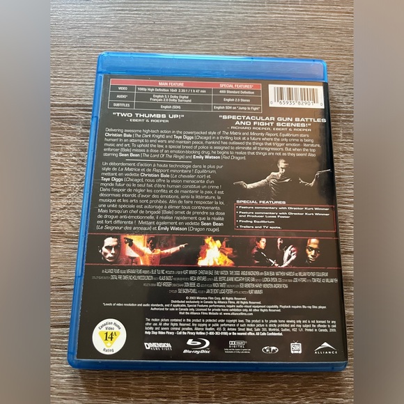 📀 3/$15 or 4/$20 📀 Equilibrium Bluray - Picture 2 of 3